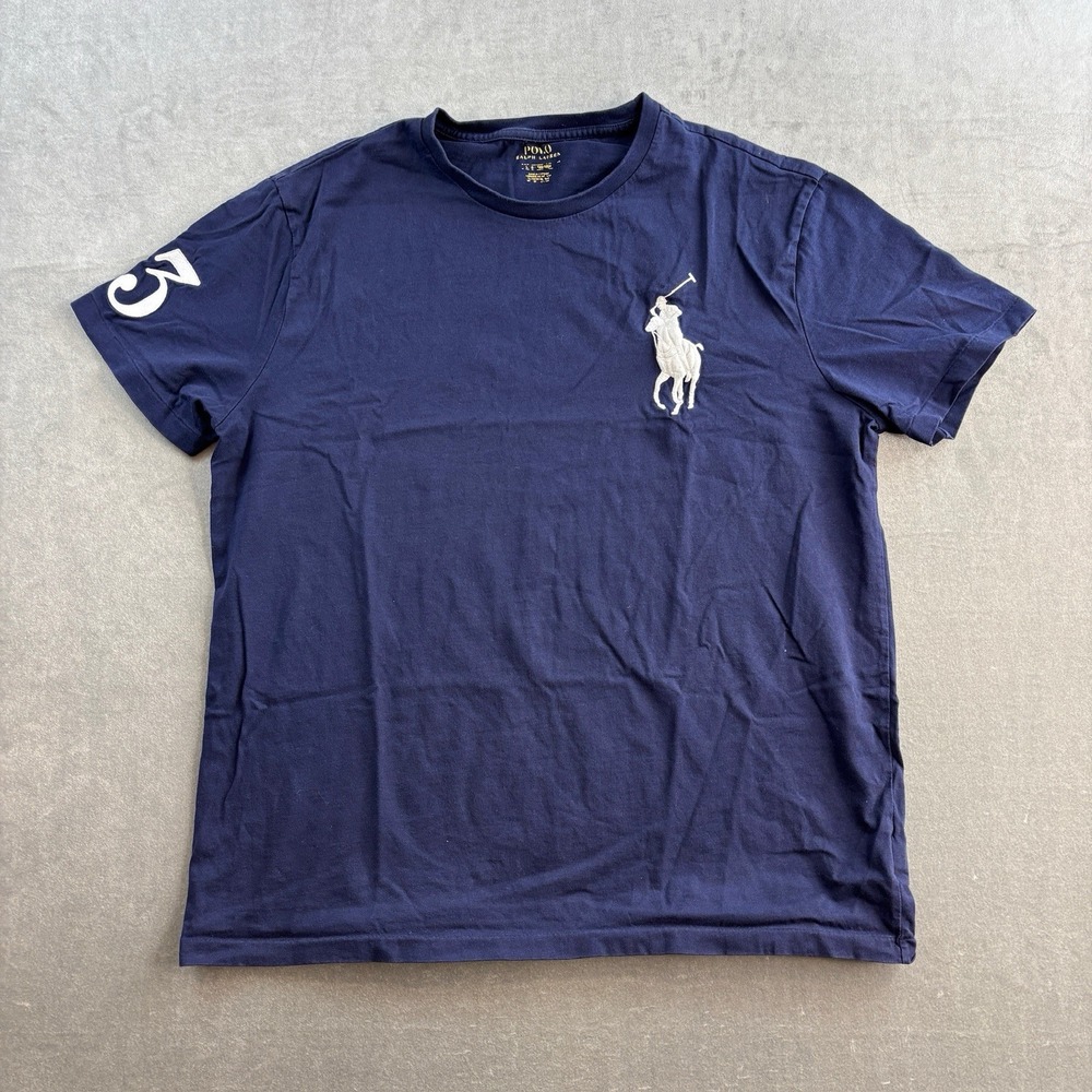 Polo Ralph Lauren Big Pony T Shirt Navy #3 Men's Large